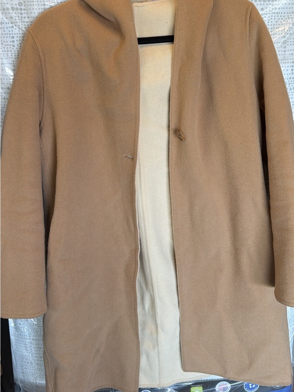 Uniqlo Camel Hooded Wool-Blend Coat - Camel